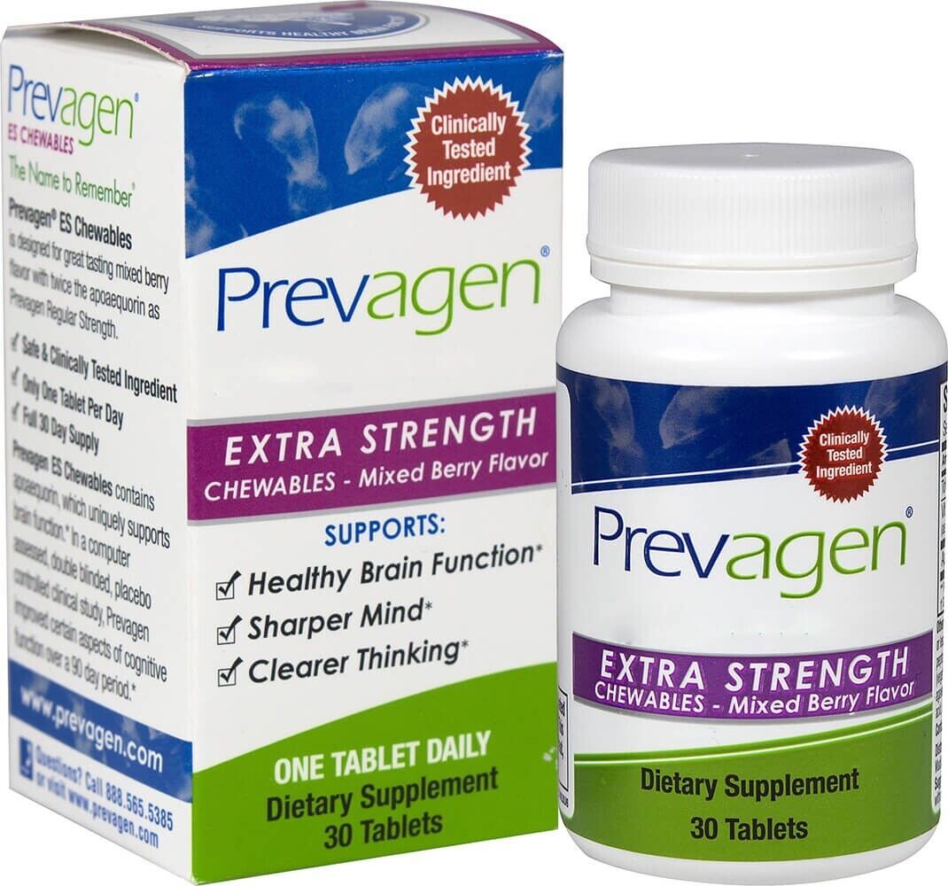 Prevagen Extra Strength Mixed Berry Flavor, 30 Chewable Tablets + Free Shipping! - $25.00