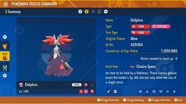 Shiny 6IV XXXL EV Trained Modest Magician Delphox Pokémon Scarlet/Violet - £2.68 GBP