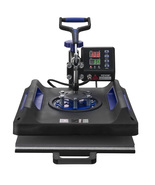 VEVOR 5 in 1 Heat Press with 30 oz Tumbler, 360° Swing Away,15x15 in, Bl... - $229.90