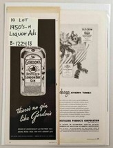 1950&#39;s Print Ads LIQUOR ALCOHOL Lot of 10(Ten) Johnnie Walker,Old Grand-Dad etc - £15.57 GBP