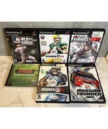 Playstation 1 &amp; 2 Sports Game Lot (6) NASCAR MADDEN MLB SOCCER - £19.22 GBP