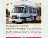 The Atlantic City Jitney Brochure Route Map New Jersey 1990&#39;s - £17.13 GBP
