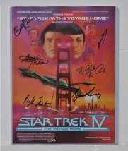 Star Trek Iv Cast Signed Music Sheet X6 - The Voyage Home w/COA - $959.00