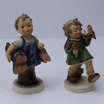 Vintage Goebel Hummel Figurines W Germany #143/0 &quot;Boots&quot; #356 &quot;Gay Adventure&quot; - $58.99