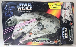 VINTAGE 1995 Kenner Star Wars Power of the Force Electronic Millennium Falcon - £194.68 GBP