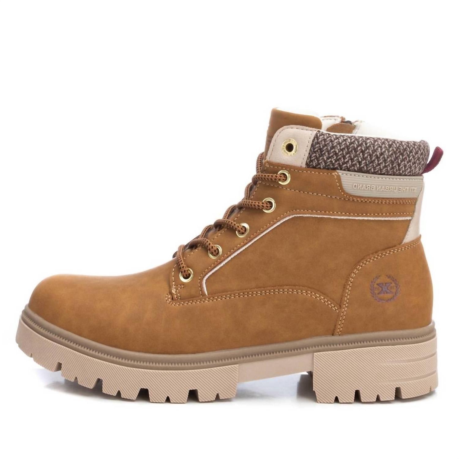 Xti Women&#39;s Combat Booties Camel - $76.00
