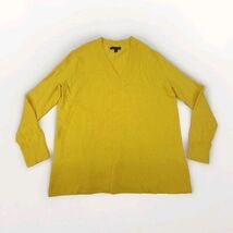 Banana Republic Yellow V-Neck Sweater Sz S Long Sleeve Pullover Acrylic ... - $21.99