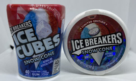 Lot 2 - Pack Ice Breakers Gum + Mints Snow Cone Flavor - Limited Edition - £16.61 GBP