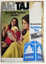 Brooke Bond Taj Mahal Tea Ah Taj Vintage Original Advertising Litho Tin Sign - £46.80 GBP