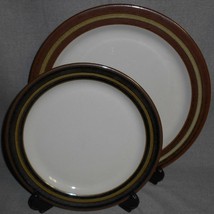 Arabia KARELIA PATTERN Chop Plate and Dinner Plate MADE IN FINLAND - $49.49