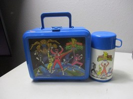 Vintage Power Rangers Plastic Lunchbox With Thermos 1993 Aladdin Excellent - $27.71