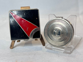 Richard Hudnut Marvelous Compact And Unmarked Art Deco Red / Black Powde... - $39.55