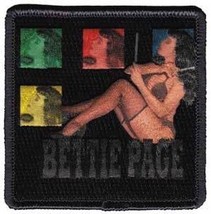 Bettie Page Face In Squares Embroidered Pin-UP Patch, NEW UNWORN - £6.14 GBP