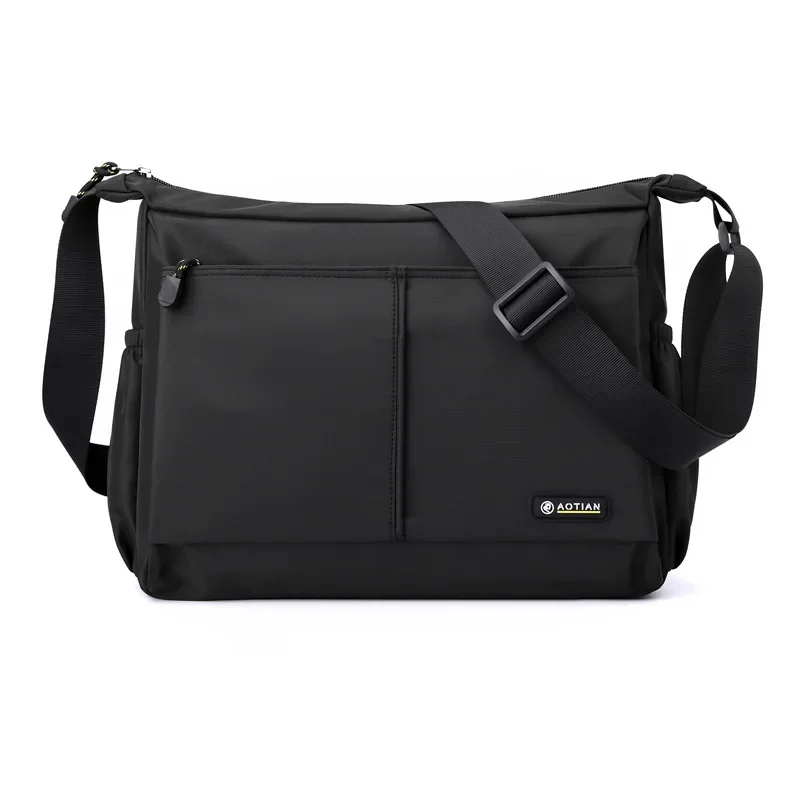 New Horizontal Version Men&#39;s Shoulder Bag Outdoor Travel Crossbody Bag S... - $32.13