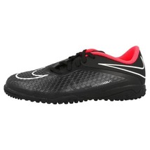 Nike Youth Hypervenom Phelon Turf Shoes [BLACK/HYPER PUNCH/BLACK] (2Y) - $71.53