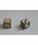 Different Quirky Wooden Craft Dice 1&#39; Set of 2 - $10.19 CAD