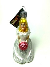 Old World Christmas Blonde Bride Glass Ornament Decoration 10227 - £9.96 GBP