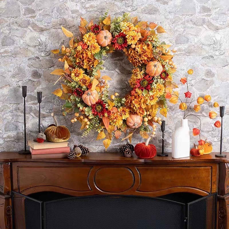 17.7" Fall Decor for Doors & Entryways Thanksgiving & Holiday Decoration Artific Item image 6