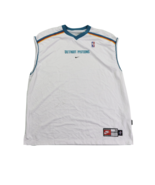 Vtg Nike NBA Detroit Pistons Team Issued Practice Basketball Jersey 2XL ... - $78.16