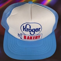 Vintage Kroger Bakery Grocery Store Snapback Mesh Trucker Hat Cap 80s Re... - $30.29