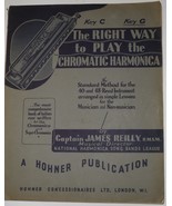 Right Way To Play The Chromatic Harmonica 1936 Hohner London Book 44 Pag... - $33.95 CAD