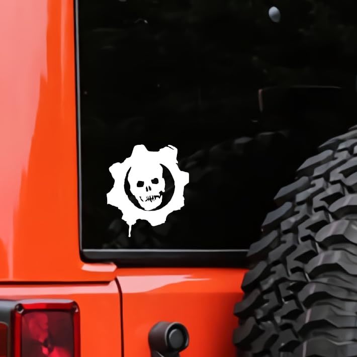 Gears of War Skull Vinyl Decal Sticker UV &amp; Water Proof Gift Souvenir Ca... - $6.85
