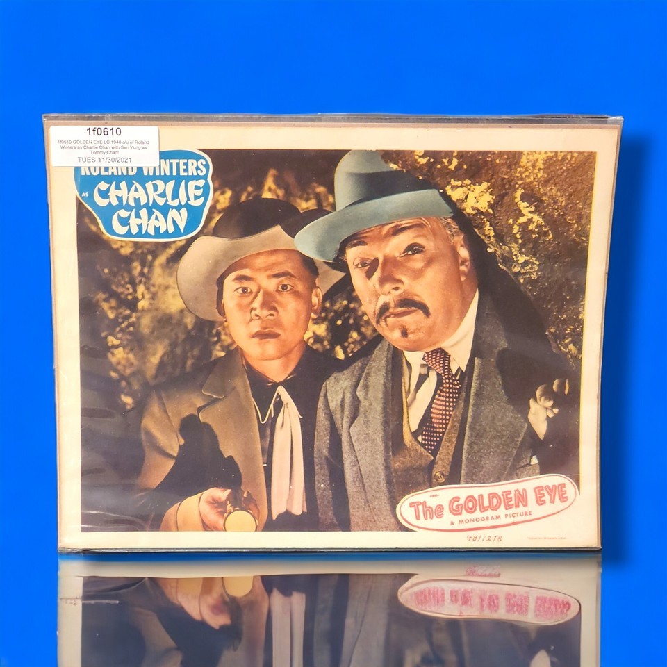 Original Charlie Chan - The Golden Eye Lobby Card #3 Roland Winters More... - $211.91