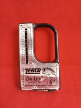 VINTAGE ZEBCO DE-LIAR MODEL 228 WEIGHT SCALE AND MEASURING TAPE  - £8.75 GBP