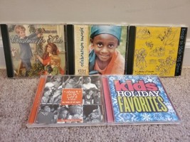 Lot of 5 Childrens/Kids CDs: Holiday Favorites, Celebration Music, Nursery Rhyme - £8.95 GBP