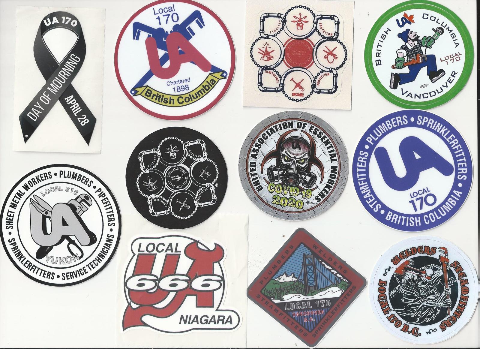 UA PLUMBERS PIPEFITTERS STEAMFITTERS UNITED ASSOCIATION Local STICKER SE... - $30.00