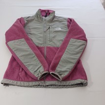 The North Face AC6W Women Pink &amp; Gray Denali Fleece Jacket Full Zip Pock... - $254.98 MXN