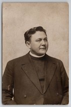 RPPC Portrait of a Priest or Minister c1910 Postcard H26 - £11.81 GBP