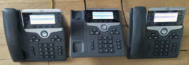 3 Cisco 7841 CP-7841-K9 IP Phones 3 Handset 2 Stand No AC Adapter Tested... - $74.99