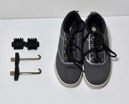 HEELYS Launch Knit Athletic Skate Shoe Boys Size 2 HE100211 Wheels EUC - £15.63 GBP