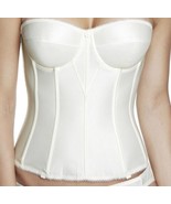 NWT  Dominique Women&#39;s Juliette Longline Full Figure Corset Bra Ivory Si... - £25.87 GBP