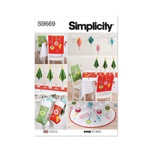 Simplicity Sewing Pattern R11659 Christmas Tree Ornaments Skirt Table Ru... - $8.99