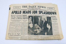 ORIGINAL Vintage July 23 1969 Apollo 11 Splashdown PA Daily News Newspaper - £79.12 GBP