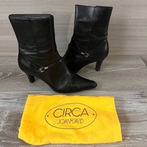 Circa Joan and David CJSulivan Leather Side Zip Heel Boots Womens Size7.... - $34.21