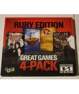 Ruby Edition Great Games 4-pack PC Abduction Hidden Secrets Free Shipping - £2.34 GBP