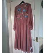ASOS Size 10 Dress Pleated New  Size 10 Long Sleeved - $853.62 MXN