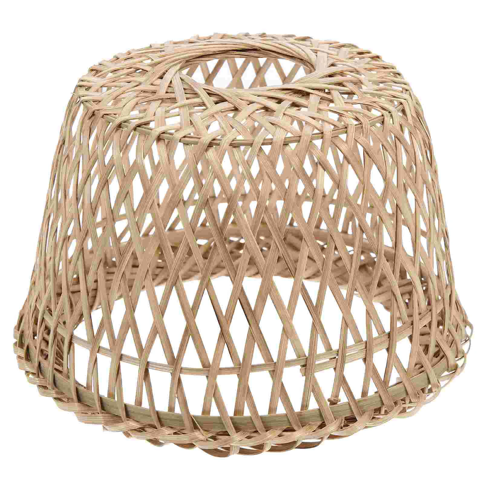 Lamp Shade Light Lampshade Pendant Woven Cover Rattan Shades Wicker Chandelier C - £145.81 GBP