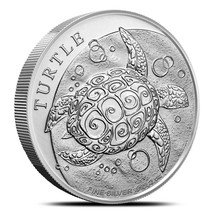 2024 2 oz New Zealand Silver Hawksbill Turtle BU - $86.97