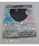 Gender Reveal Confetti Balloon 24&quot; New Sealed Lot of 4 - £8.73 GBP
