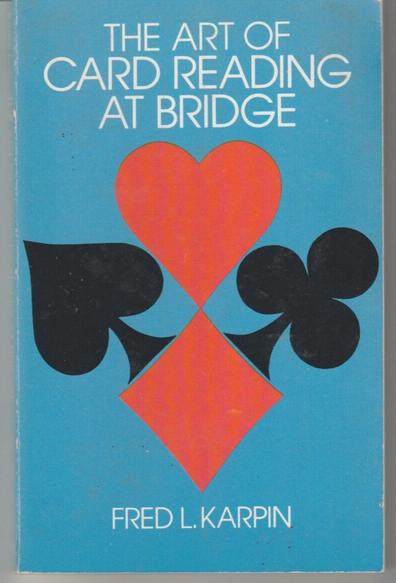 The Art Of Card Reading At Bridge Fred L. Karpin USED Paperback Book - $0.99