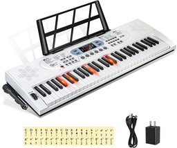 Hricane Keyboard Piano Lighted Keys for Beginner Adults Teens Kids, 61 Key - £79.12 GBP