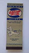 Pepsi Cola Matchbook Cover Walt Disney No 2 Mouse Shoots Cannon Toy Tank 1940s - £16.12 GBP