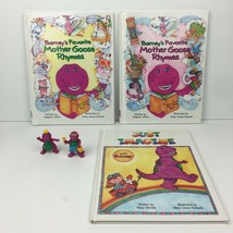 3 Vtg Barney Hardcover Books Mother Goose Rhymes Vol 1 2 Just Imagine Sm... - $52.35