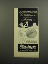 1952 MacGregor Tourney Golf Ball Ad - In wishbones now there is no virtue - £14.53 GBP