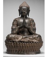 Antigüedad Chino Estilo Sentado Bronce Muchos Buda Adoration Buda - 89cm... - £7,277.14 GBP