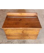 Vintage Pine Wood Toy Hope Chest Blanket Storage Bedroom Needs Repair - $99.99